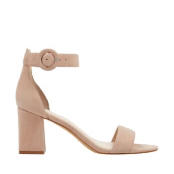 Marc Fisher Block Heel Sandal Karlee Suede Pink - Picture 3 of 14